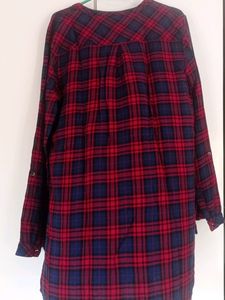 Checkered Cotton Shirt For Bust 38