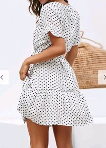 Street Style Stalk Polka Dress