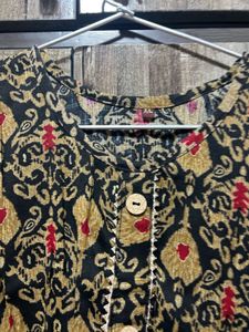 Black Printed Suit