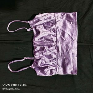 I. Purple Velvet Cami Top