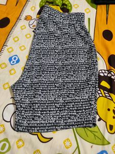 Dark Grey Typography Shorts