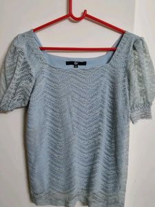 Lace Puff Sleeve Top