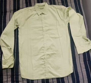 Men&#39;s Light Green Button-Down Shirt