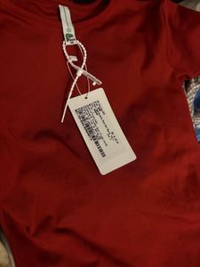 Red Casual fitted T-Shirt