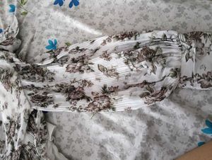 Floral Print Bishop Sleeve Blouse