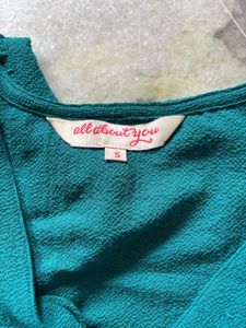 Green Button-Up Top