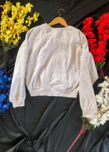 H&amp;M Girls Graphic crop oversized sweatshirt