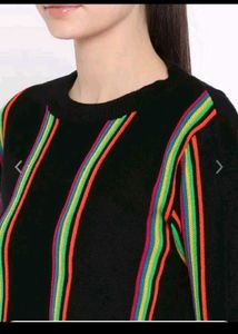 Striped Tassel Sweater