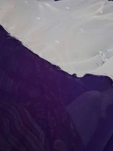 white with Purple partywear stone work sar