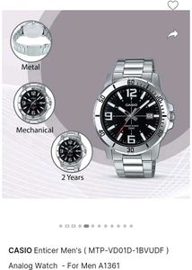 Casio Enticer Watch