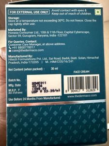 The Derma Co. Retinol Serum-Cream(Unopened)