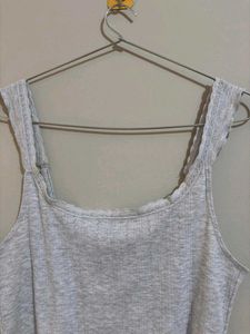Grey Sleeveless Tank Top