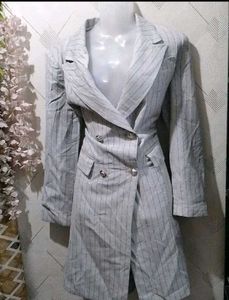 classic grey long overcoat - last piece 🩷