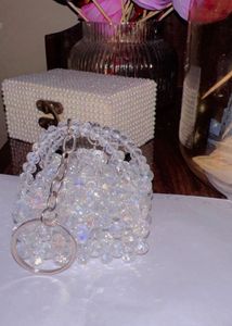 Beaded Mini Pouch Keychain