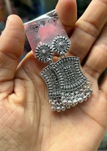 Black Metal Earrings