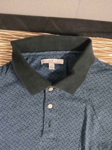 Original palmer Golf Blue Patterned Polo Shirt
