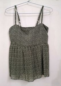 Strappy Padded Peplum Top