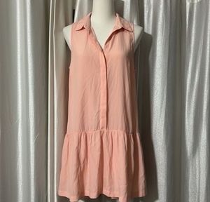 Cute Peach Sleeveless Dress