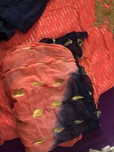 Orange Embroidered Salwar Kameez