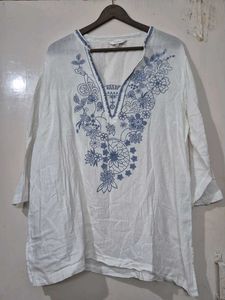 Embroidered Tunic Top