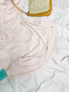 ✨Light Blush Pink Satin-Finish Top
