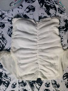 Elegant White Sheer Top