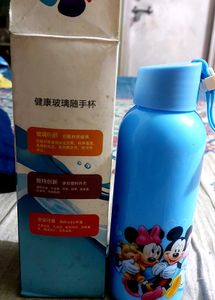 Mickey Mouse Small Glass Bottle