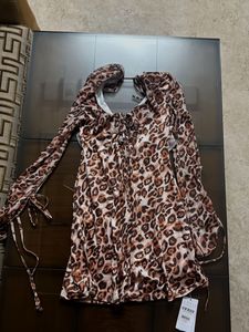Leopard Print Mini Dress