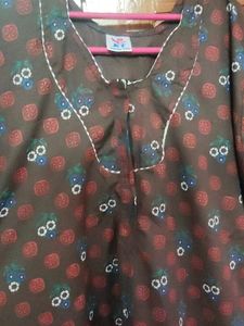 Brown Polka Dot Loungewear Dress