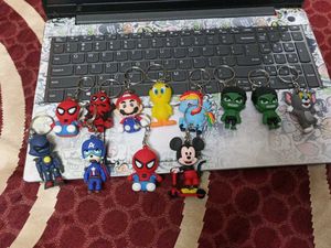 12 Characters Keychains