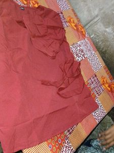 Maroon Tunic Top with Tie