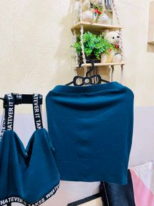 Women Shorts Skirt And Crop Top