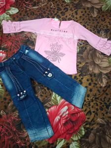 Pink Moschino Inspired Top with Bee