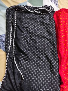 Vintage Scarves - Black &amp; Red