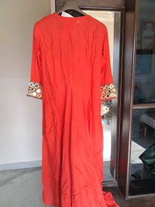 🆕️real Mirror Anarkali with  Duptta