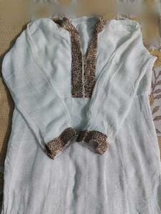 white designer kurti