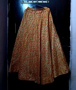 Floral Print Ethnic Skirt