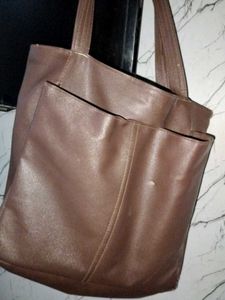 Hand &amp; Shoulder Bag Coffee Brown Colour