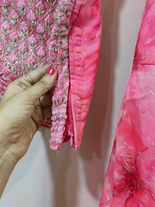 Baby Pink Organza Lehenga
