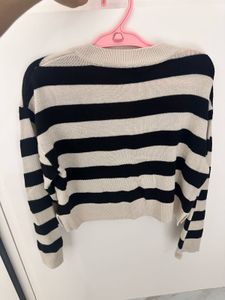 H&amp;M Striped V-Neck Sweater