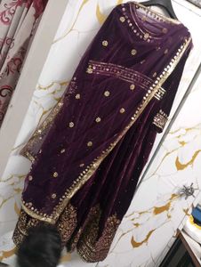 New Valvet Gown For Sale