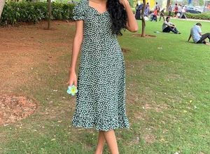 Polka Dot Midi Dress