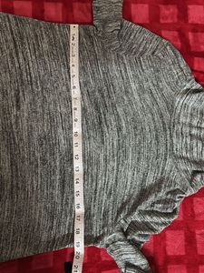 Gray Cowl Neck Tunic Dress