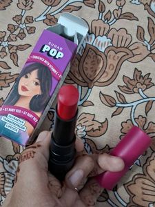 Sugar Pop Ruby Red Lipstick