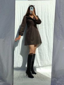 Brown Mini Dress