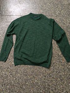 Green Long Sleeve Knit Sweater