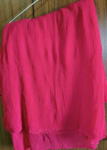 Colorful Striped Blouse with saree