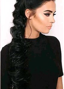 Black Curly Messy Bun Extension