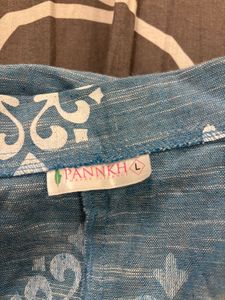 Patterned Blue Blazer