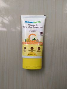 Mamaearth Vitamin C Daily Glow Sunscreen ( with Vitamin C And Turmeric) , Net Content 50g